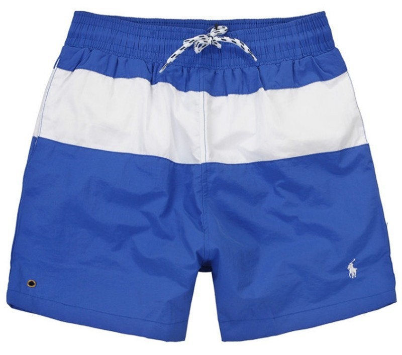 ראלף לורן-RALPH LAUREN SWIM BEACH SHORT MEN'S - Blue & White