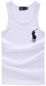 ראלף לורן-RALPH LAUREN VEST MEN - WHITE & BLACK LOGO
