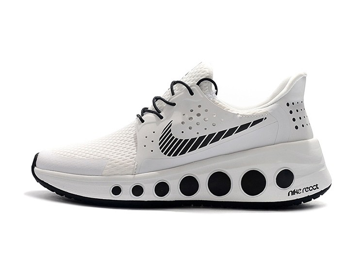 נעלי נייק - Nike react Tinker Hatfield - White & Black Logo