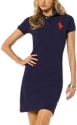 ראלף לורן-RALPH LAUREN DRESS WOMEN'S - NAVY BLUE
