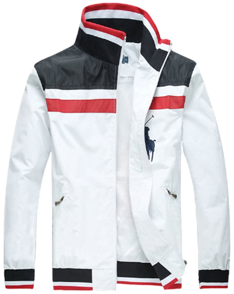 ראלף לורן-RALPH LAUREN POLO JACKET MEN - WHITE BLACK & RED