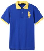 ראלף לורן-RALPH LAUREN POLO TSHIRT MEN'S SHORT DESGIN - Blue