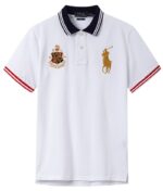 ראלף לורן-RALPH LAUREN POLO TSHIRT MEN'S SHORT DESGIN - Hawkes Blue