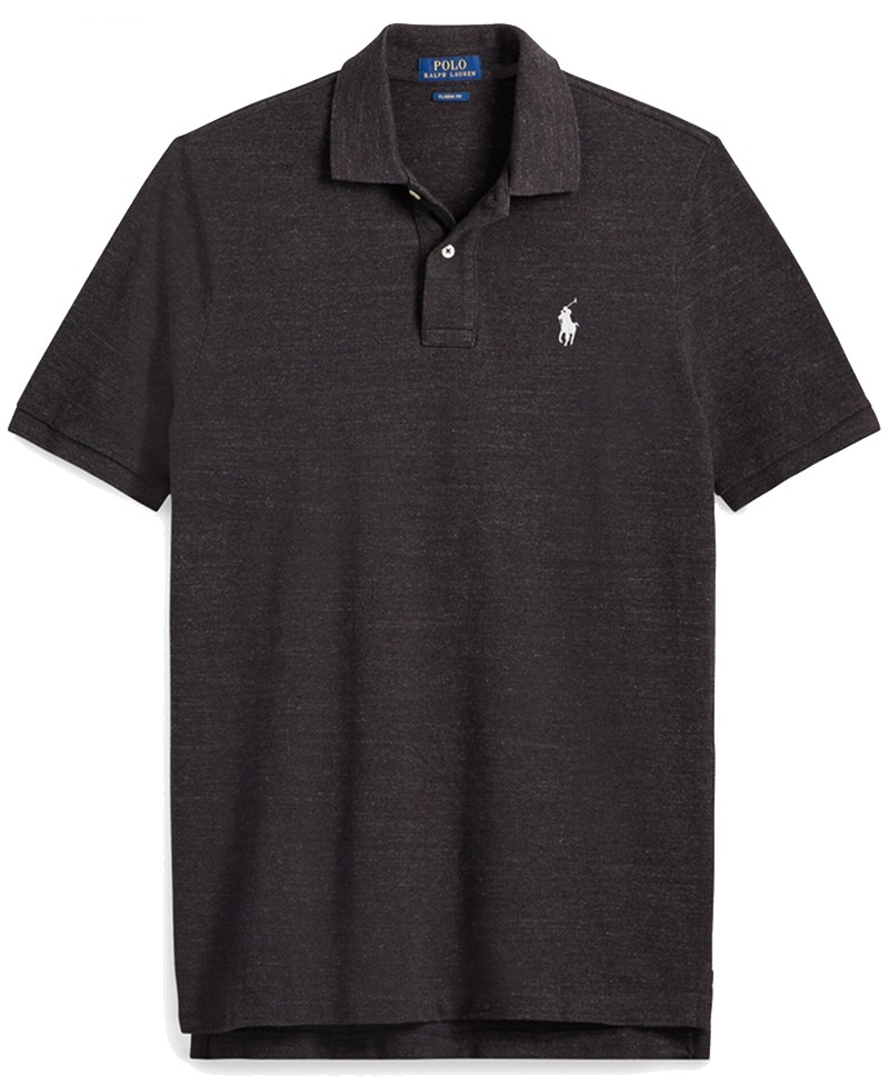 ראלף לורן-RALPH LAUREN POLO TSHIRT MEN'S SHORT DESGIN - Melanzane