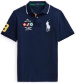 ראלף לורן-RALPH LAUREN POLO TSHIRT MEN'S SHORT DESGIN - NAVY BLUE
