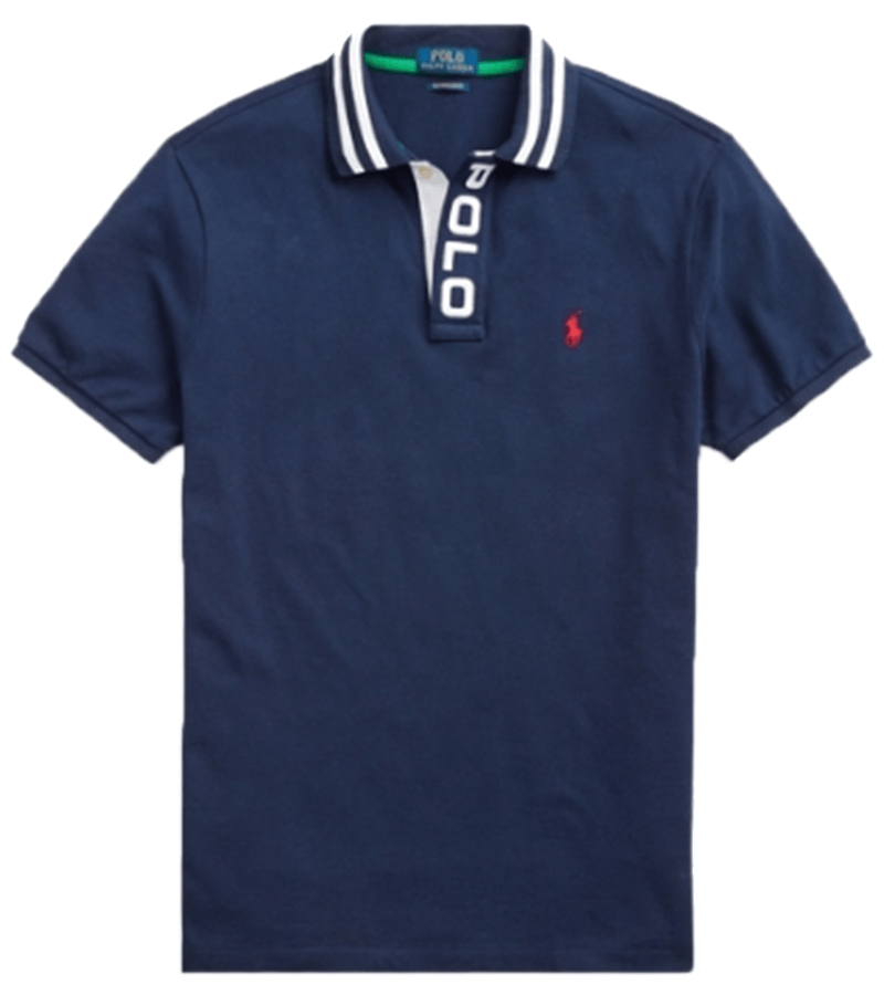 ראלף לורן-RALPH LAUREN POLO TSHIRT MEN'S SHORT DESGIN - NAVY BLUE