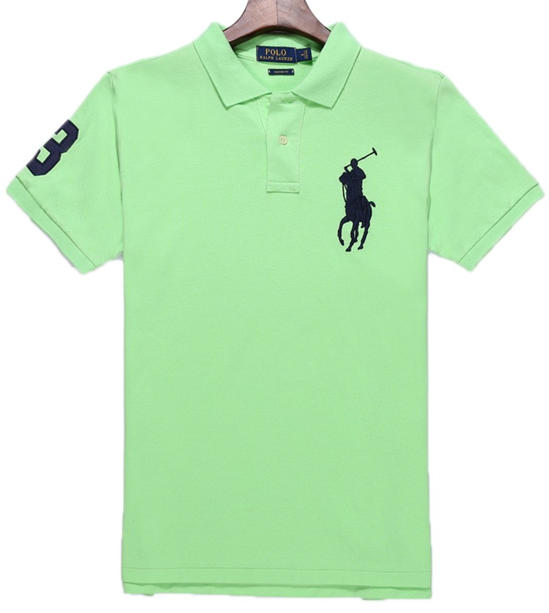 ראלף לורן-RALPH LAUREN POLO TSHIRT SHORT BIG PONY MEN'S - Granny Smith Apple