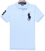 ראלף לורן-RALPH LAUREN POLO TSHIRT SHORT BIG PONY MEN'S - Lavender Blue