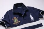 ראלף לורן-RALPH LAUREN POLO TSHIRT SHORT BIG PONY MEN'S- NAVY BLUE WHITE