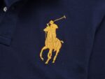 ראלף לורן-RALPH LAUREN POLO TSHIRT SHORT BIG PONY MEN'S-NAVY BLUE & WHITE