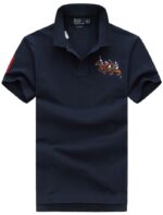 ראלף לורן-RALPH LAUREN POLO TSHIRT SHORT BIG PONY MEN'S - Navy Blue