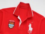 ראלף לורן-RALPH LAUREN POLO TSHIRT SHORT BIG PONY MEN'S-RED NAVY BLUE & GRAY