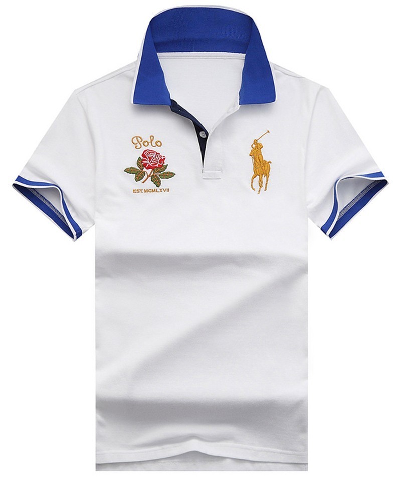 ראלף לורן-RALPH LAUREN POLO TSHIRT SHORT BIG PONY MEN'S - White Lilac