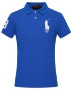 ראלף לורן-RALPH LAUREN POLO TSHIRT SHORT MEN'S - Cerulean Blue
