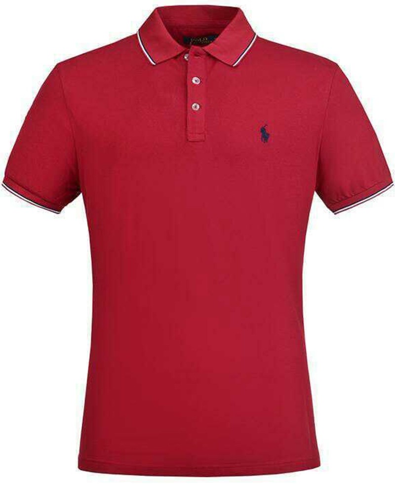 ראלף לורן-RALPH LAUREN POLO TSHIRT SHORT MEN'S - Fire Brick