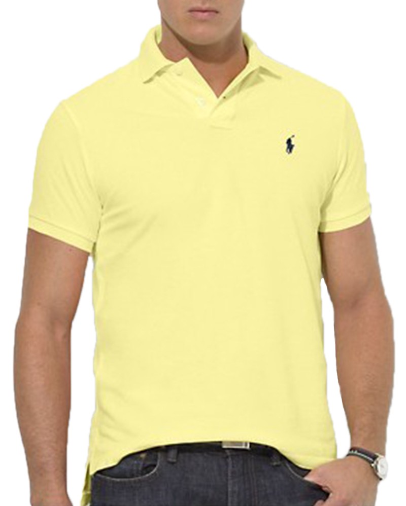 ראלף לורן-RALPH LAUREN POLO TSHIRT SHORT MEN'S - Pale Prim