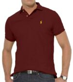 ראלף לורן-RALPH LAUREN POLO TSHIRT SHORT MEN'S - Red Oxide