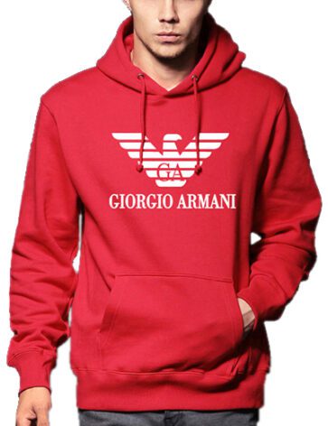 ארמני-ARMANI HOODIES MEN'S- Red