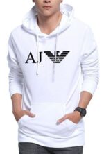ארמני-ARMANI HOODIES MEN'S- White
