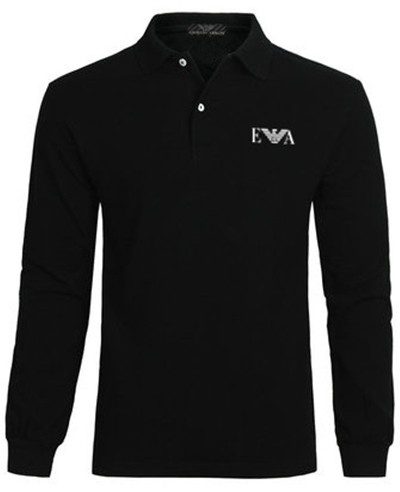 ארמני- ARMANI POLO LONG MEN'S - Black