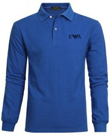 ארמני- ARMANI POLO LONG MEN'S - Blue