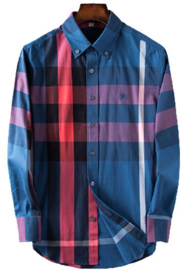 מעיל ברברי-BURBERRY BUTTON MEN - Bahama Blue Mix