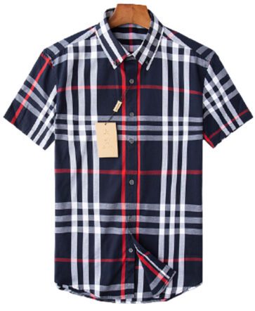 מעיל ברברי-BURBERRY BUTTON MEN - Black White & Red