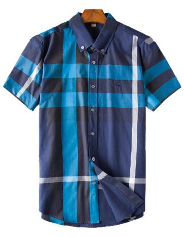 מעיל ברברי-BURBERRY BUTTON MEN - Blue Mix