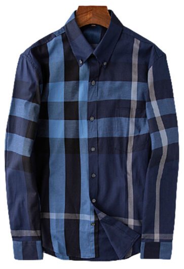 מעיל ברברי-BURBERRY BUTTON MEN - Navy Blue & Blue