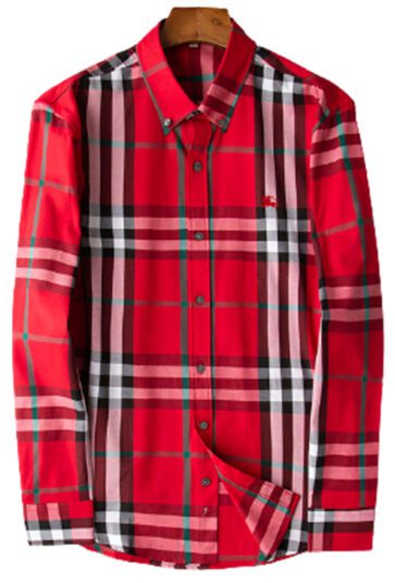 מעיל ברברי-BURBERRY BUTTON MEN - Red Mix