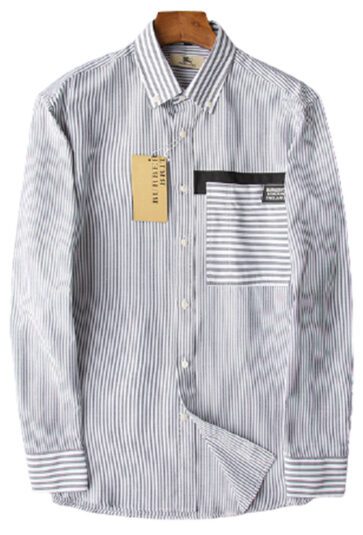 מעיל ברברי-BURBERRY BUTTON MEN - White & Gray