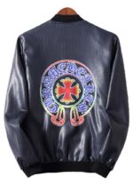 מעילים וג'קטים לגברים-Croxin new leather jacket - Martinique & Tory Blue