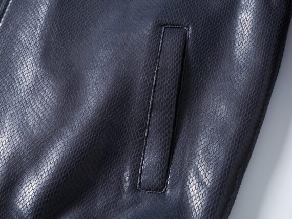 מעילים וג'קטים לגברים-Croxin new leather jacket - Martinique & Tory Blue