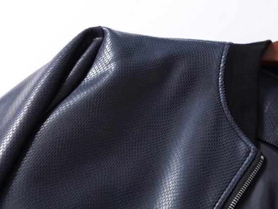 מעילים וג'קטים לגברים-Croxin new leather jacket - Martinique & Tory Blue