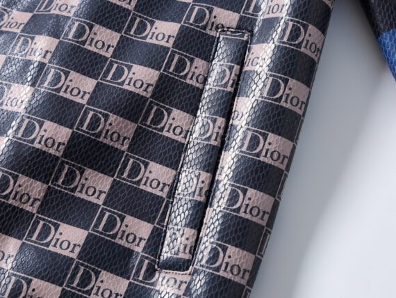 מעילים וג'קטים לגברים-DIOR new leather jacket - Cold Turkey & Blue Zodiac