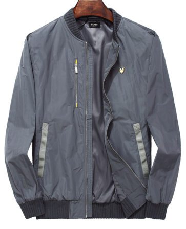 מעילי פנדי-FENDI COAT - Storm Grey