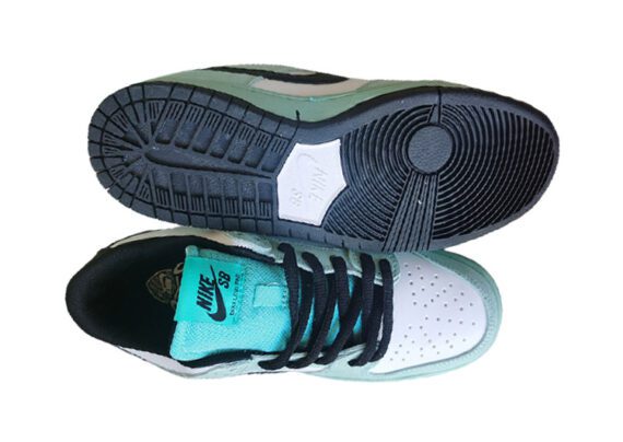 נעליי נייק-NIKE SB DUNK LOW PRO QS - Quartz & Turquoise Blue