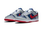 נעליי נייק-NIKE SB DUNK LOW PRO QS - Storm Grey & Regal Blue Carmine