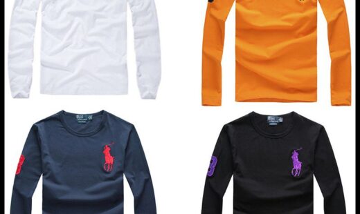 ראלף לורן-RALPH LAUREN TSHIRT MEN LONG – GRAY