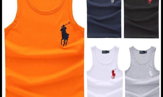 ראלף לורן-RALPH LAUREN VEST MEN – BLACK & RED LOGO