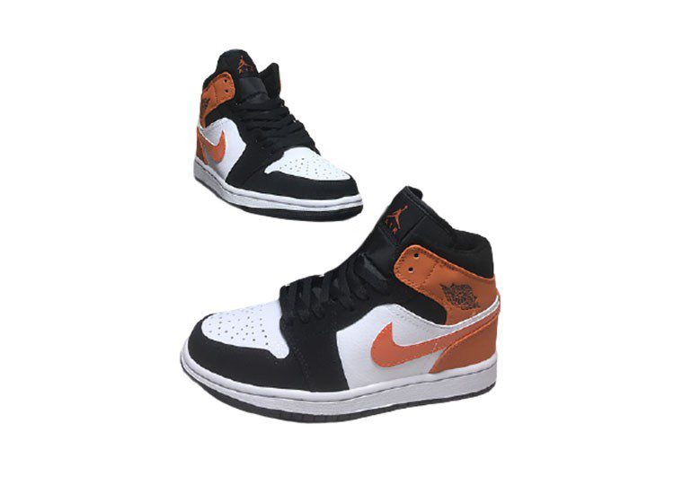 נעלי נייק-NIKE AIR MAX JORDAN HIGH - Black Flame Pea & White – תמונה 3