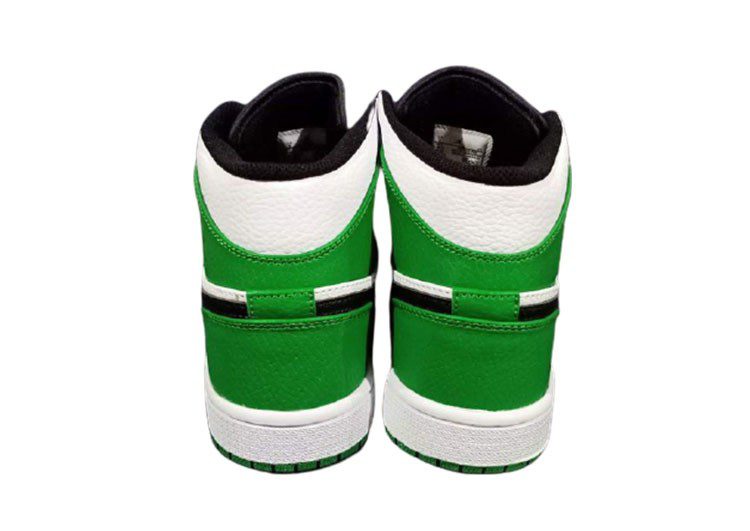 נעלי נייק-NIKE AIR MAX JORDAN HIGH - Black Forest Green & White – תמונה 3
