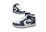 נעלי נייק-NIKE AIR MAX JORDAN HIGH - Gun Powder & Hawkes Blue