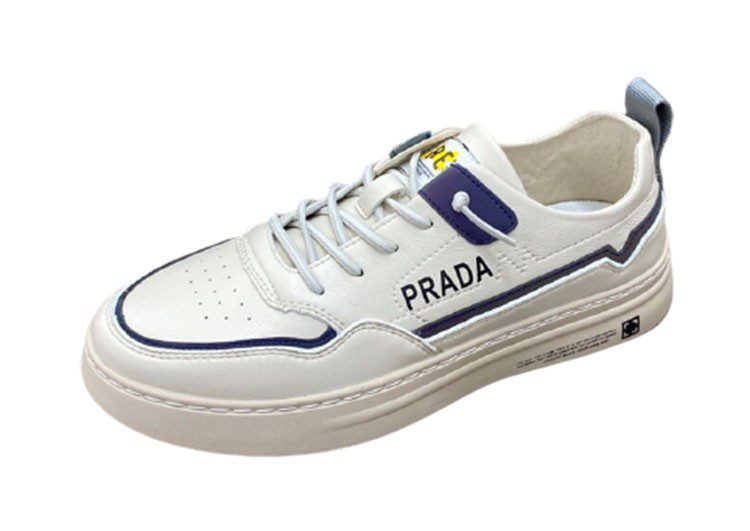 פראדה-PRADA SHOES MEN'S - Grey Nurse & Cyprus