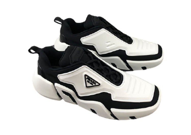 פראדה-PRADA SHOES MEN'S - Hint Of Red & Black