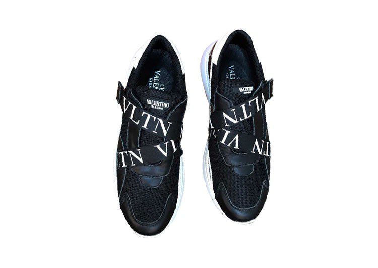 ולנטינו-VALENTINO SHOES - Black Pearl & White