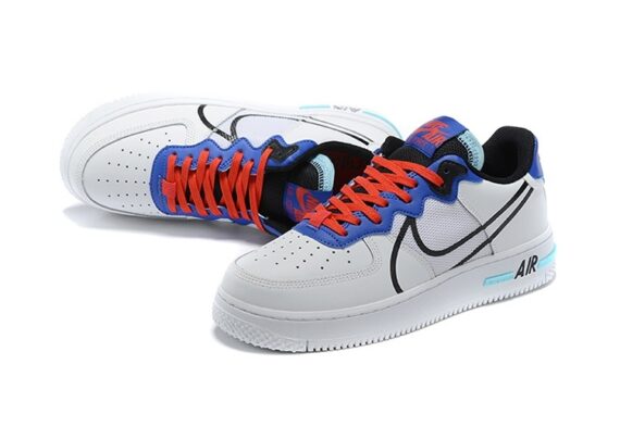 נעלי נייק -Nike Air Force 1 Low - White Blue & Red