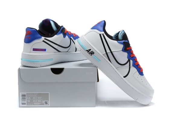 נעלי נייק -Nike Air Force 1 Low - White Blue & Red