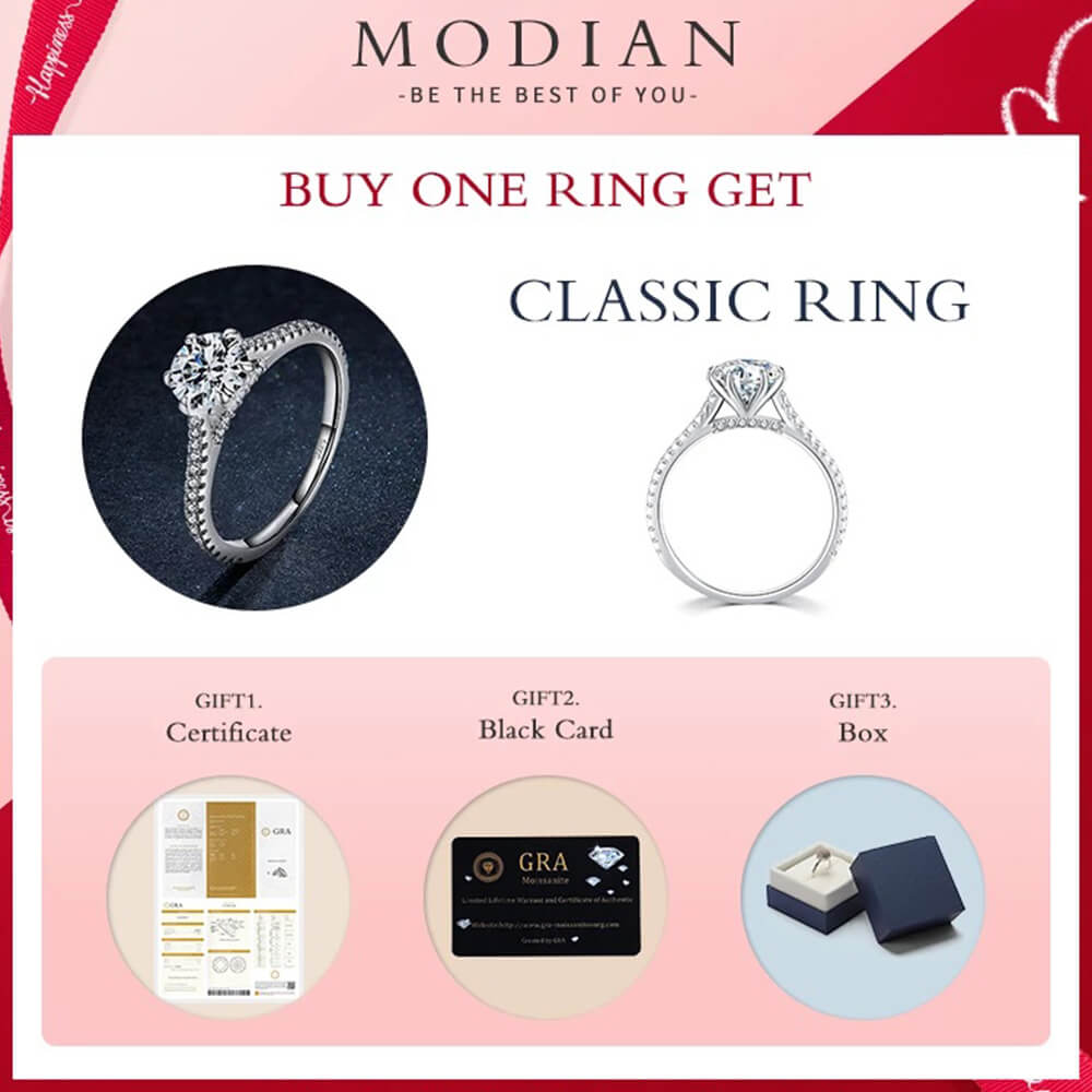 טבעת יוקרה-Silver Ring Classic Luxury Full Cubic Zirconia Finger Rings For Women – תמונה 5