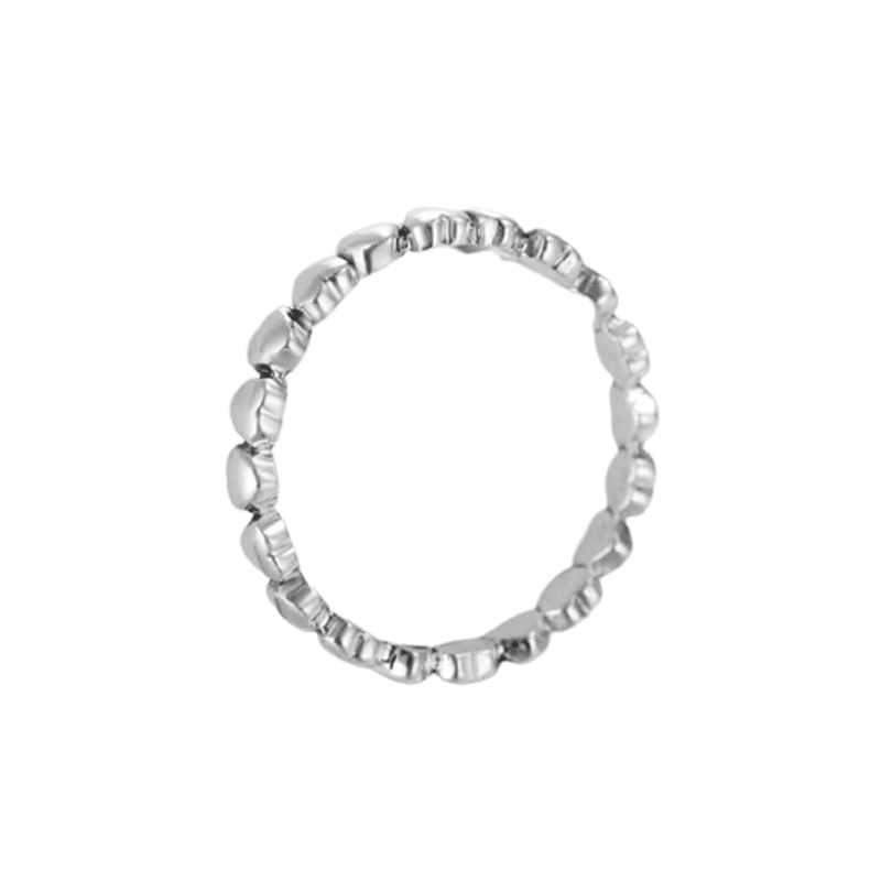 טבעת יוקרה-Silver Ring Heart Finger Forever Love Jewelry Valentine's Day Gift – תמונה 2